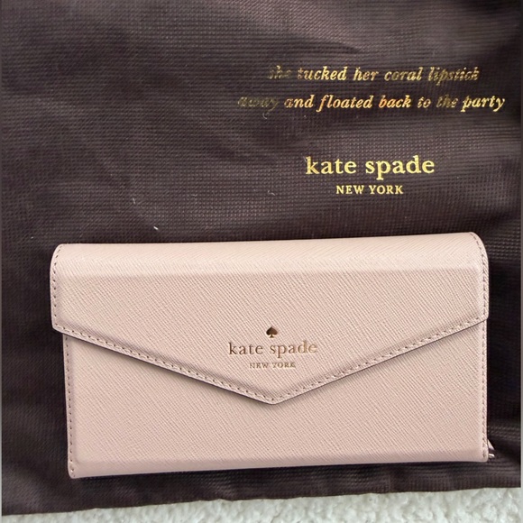 kate spade Accessories - Kate spade small pink blush phone case with card slots
